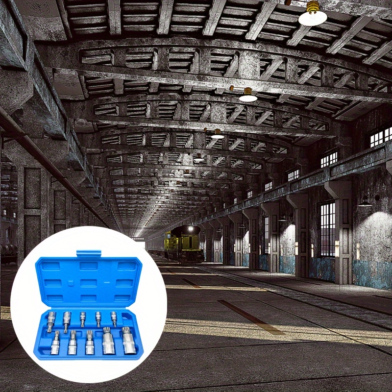 10PC XZN Triple Square 12 Point Spline Bit Socket Set 4MM 18MM With Enhanced Storage Case, 12 Point Multi Spline, No Assembly Required - Image 6