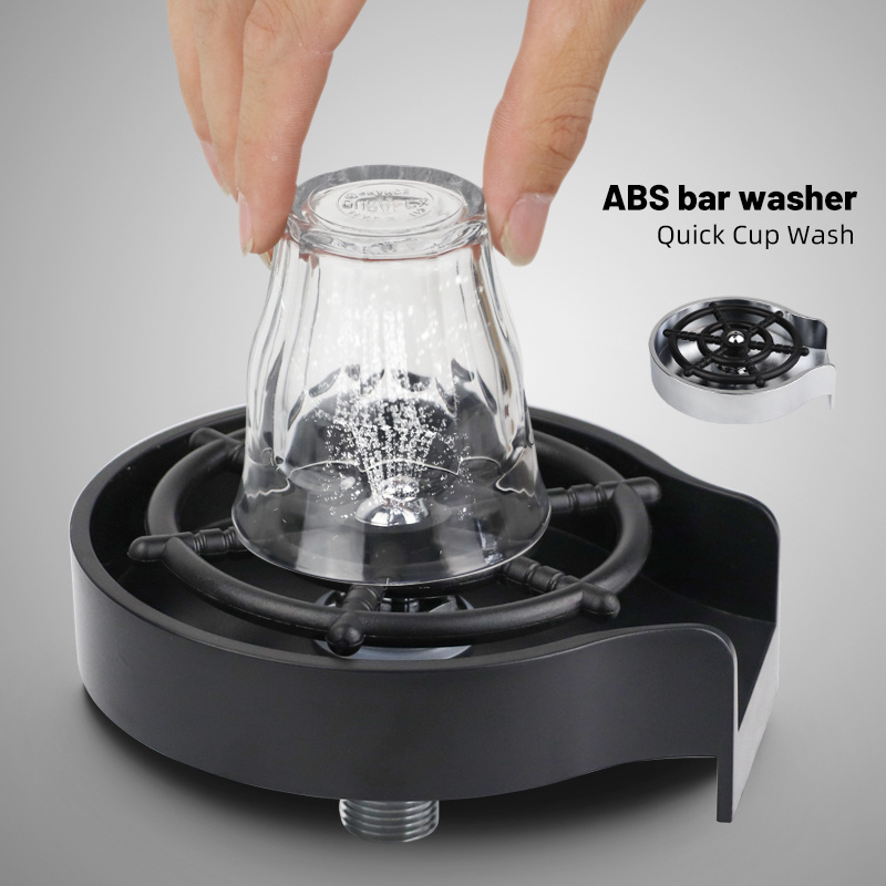Bar Counter Cup Washer Sink High-pressure Spray Automatic Faucet Coffee Pitcher Wash Cup Tool Kitchen - Image 2